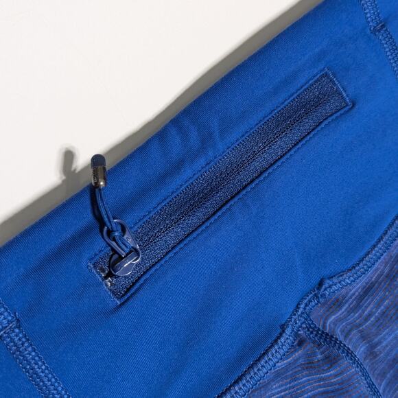 Lululemon Run For Your Life Crop Leggings Wee Are From Space Limitless Blue 4 - Picture 4 of 6